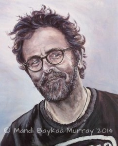 Vic Bearcroft by MAndi Baykaa-Murray. Acrylic, 12" x 15"