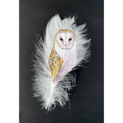 original painting barn owl Where the Heart Roams
