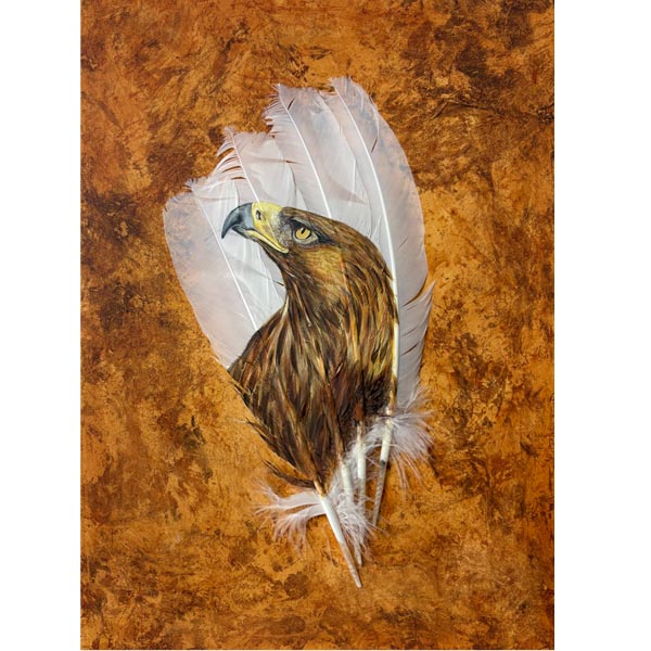 Original painting Golden Eagle The Weight Of Wonder