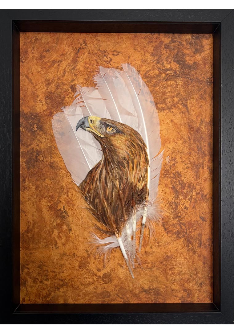 Original painting Golden Eagle The Weight Of Wonder