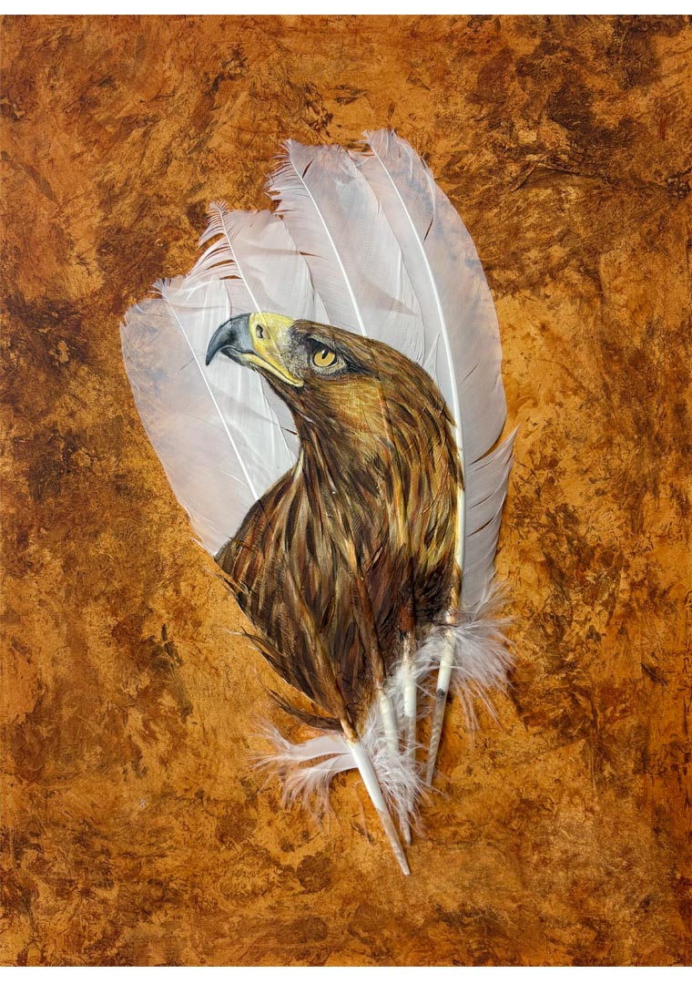 Original painting Golden Eagle The Weight Of Wonder