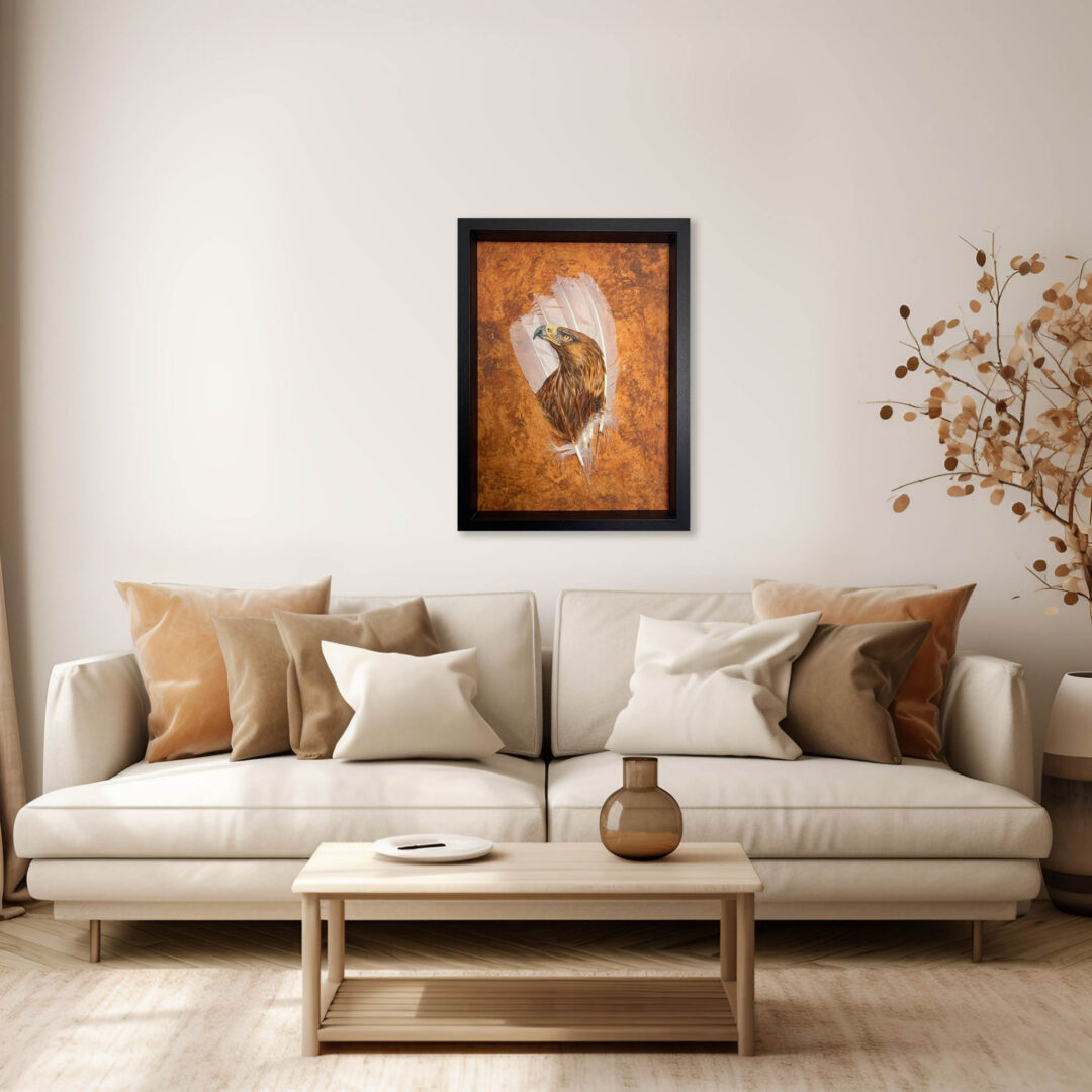 Original painting Golden Eagle The Weight Of Wonder