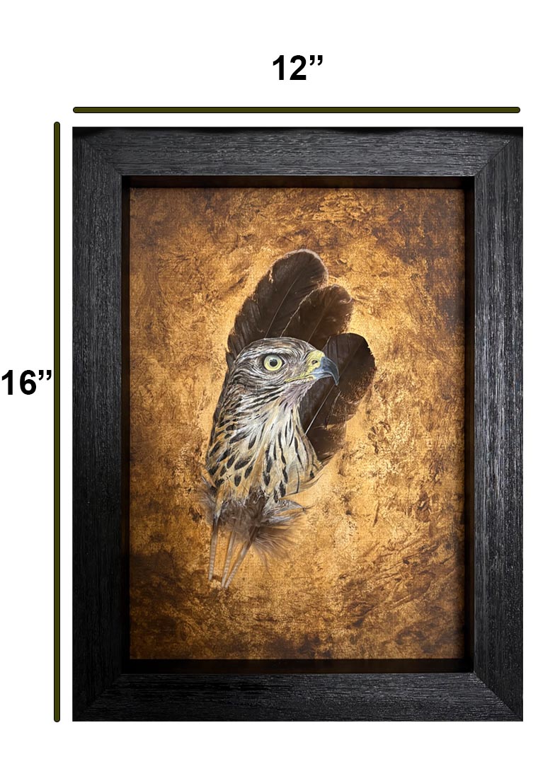 Original painting Goshawk Wild Presence