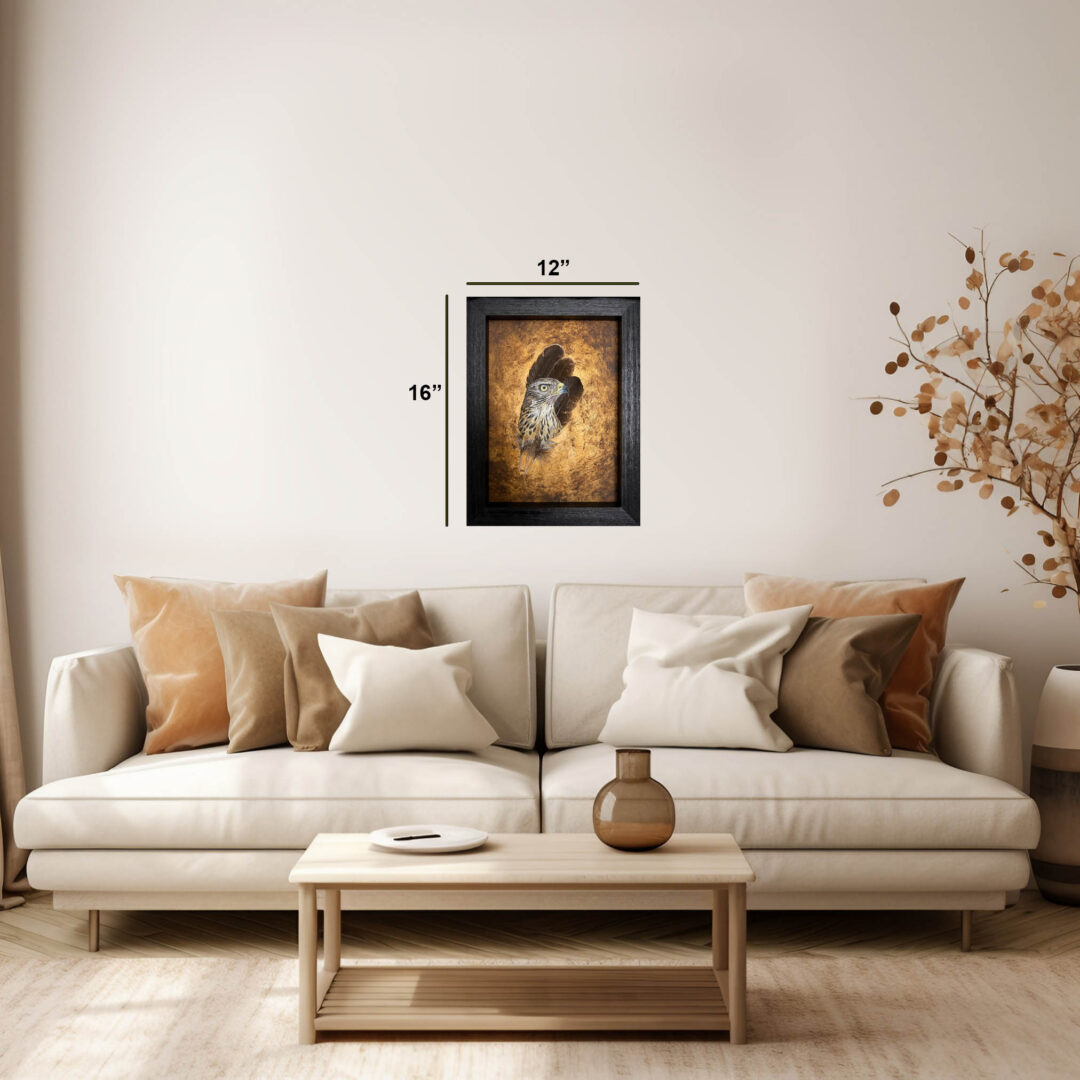 Original painting Goshawk Wild Presence